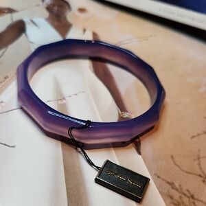 Vintage Purple Agate Bracelet